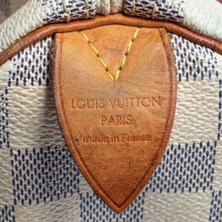 مملوكة مسبقًا Louis Vuitton Damier Azur Canvas Speedy 30 Bag