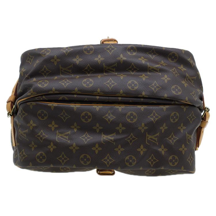 Pre Owned Louis Vuitton Monogram Canvas Saumur Messenger 35 Bag