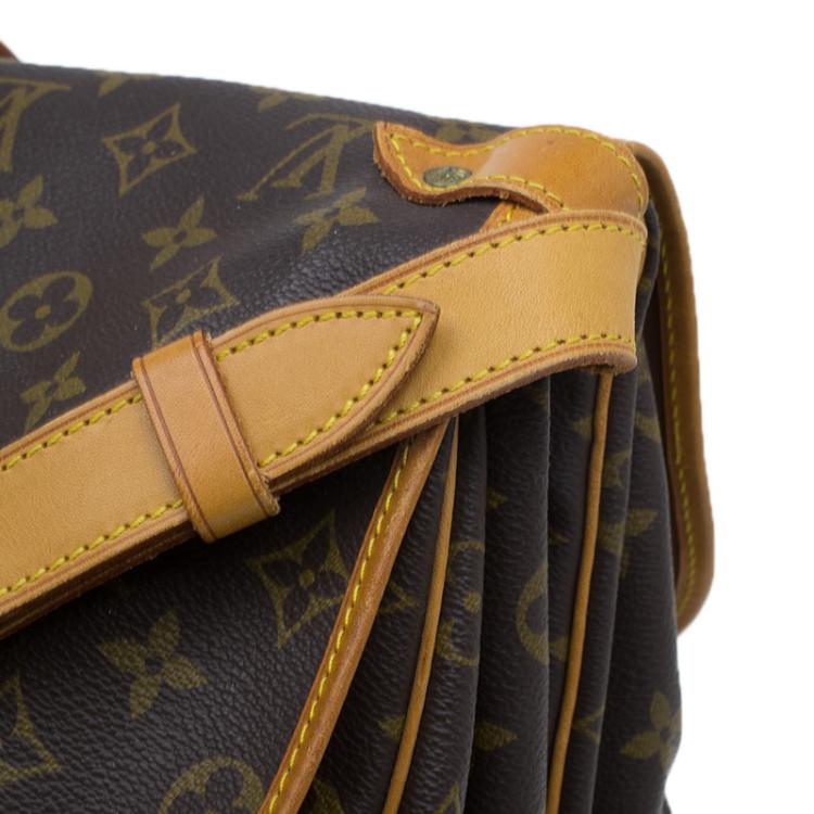 Pre Owned Louis Vuitton Monogram Canvas Saumur Messenger 35 Bag