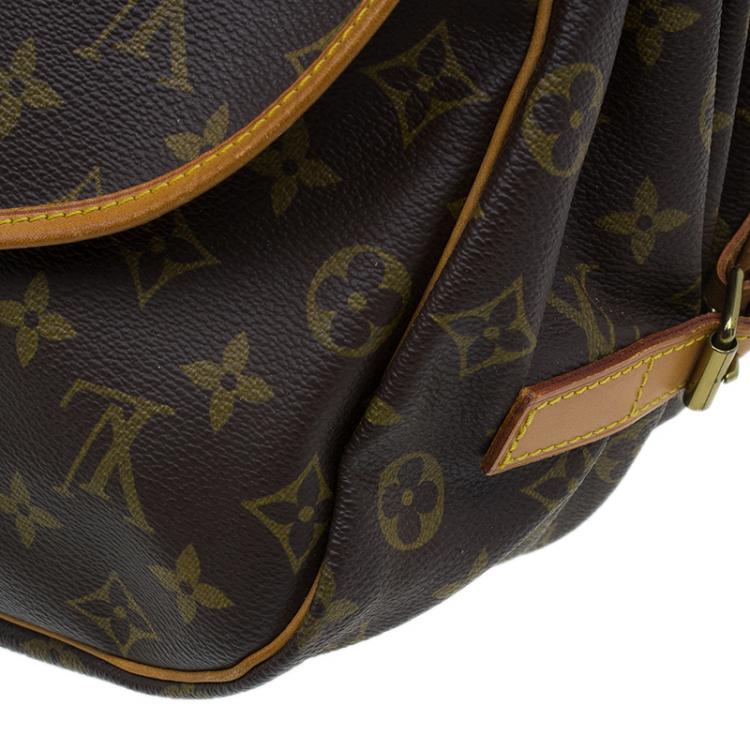 Pre Owned Louis Vuitton Monogram Canvas Saumur Messenger 35 Bag