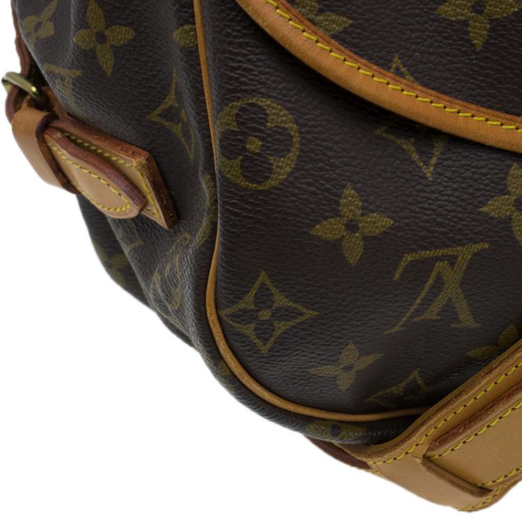 Pre Owned Louis Vuitton Monogram Canvas Saumur Messenger 35 Bag