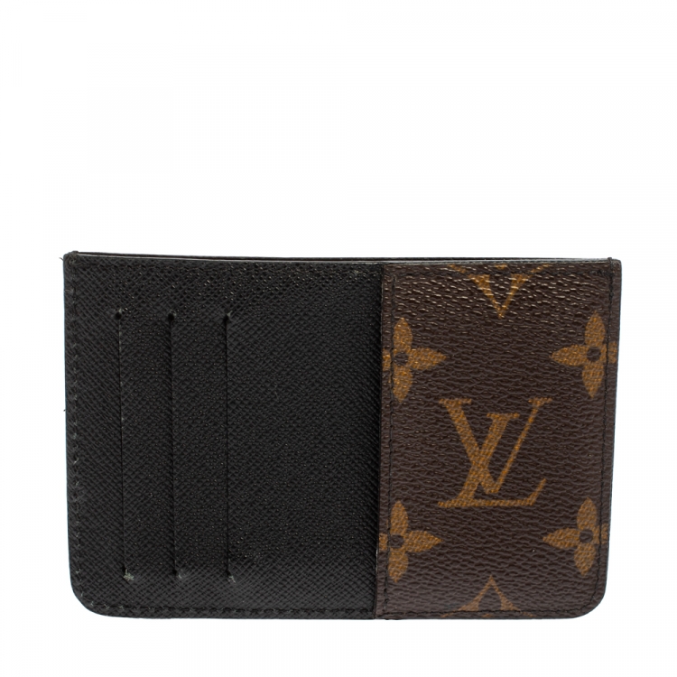 Pre Owned Louis Vuitton Monogram Macassar Canvas Neo Porte Cartes Card Holder