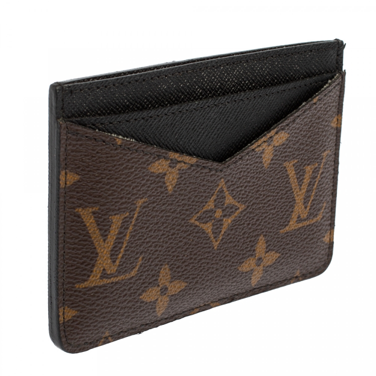 Pre Owned Louis Vuitton Monogram Macassar Canvas Neo Porte Cartes Card Holder