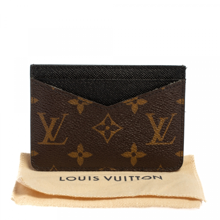 Pre Owned Louis Vuitton Monogram Macassar Canvas Neo Porte Cartes Card Holder