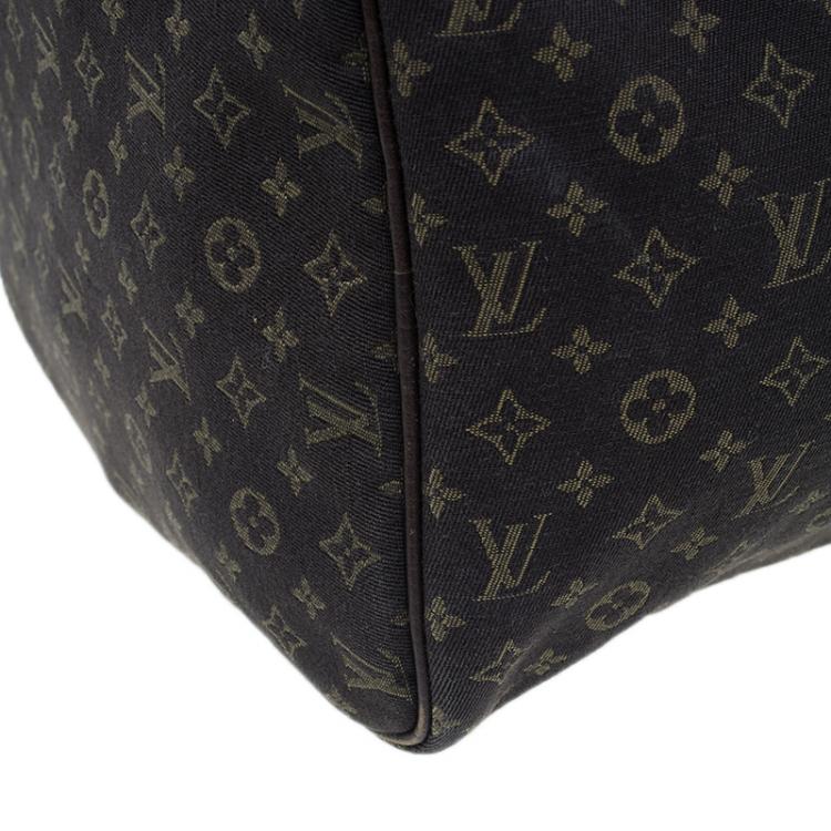 Pre Owned Louis Vuitton Monogram Canvas Mini Lin Speedy 30 Bag