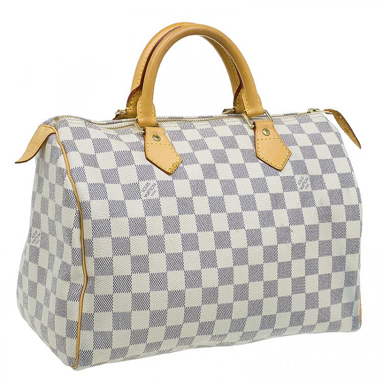 مملوكة مسبقًا Louis Vuitton Damier Azur Canvas Speedy 30 Bag