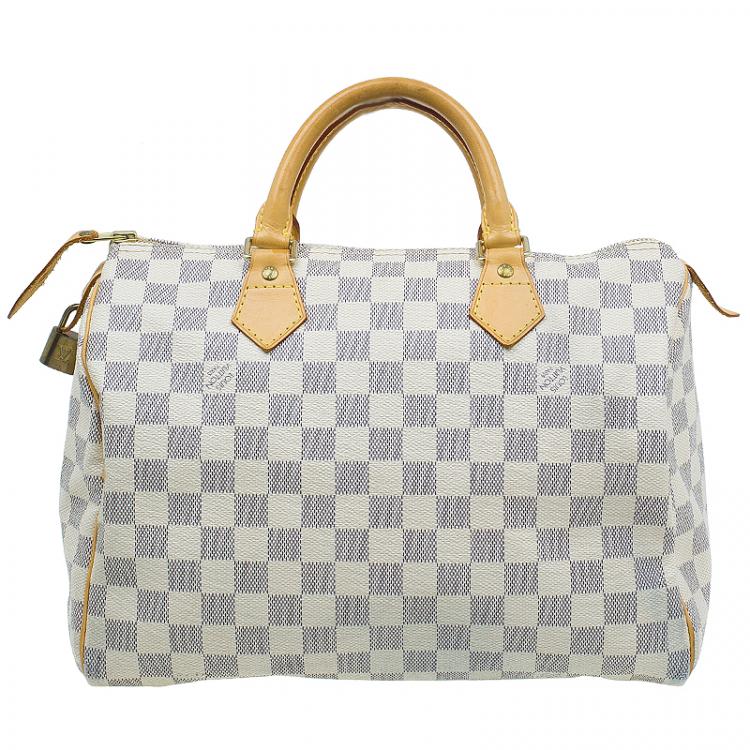 مملوكة مسبقًا Louis Vuitton Damier Azur Canvas Speedy 30 Bag