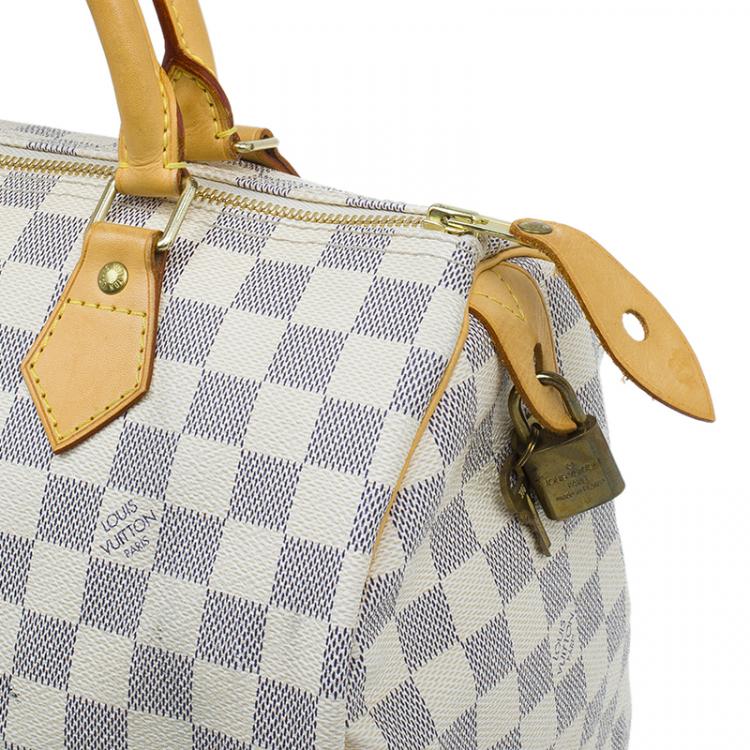 مملوكة مسبقًا Louis Vuitton Damier Azur Canvas Speedy 30 Bag