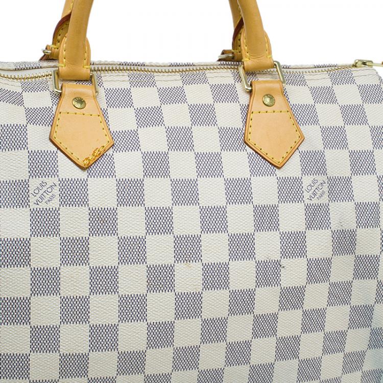 مملوكة مسبقًا Louis Vuitton Damier Azur Canvas Speedy 30 Bag
