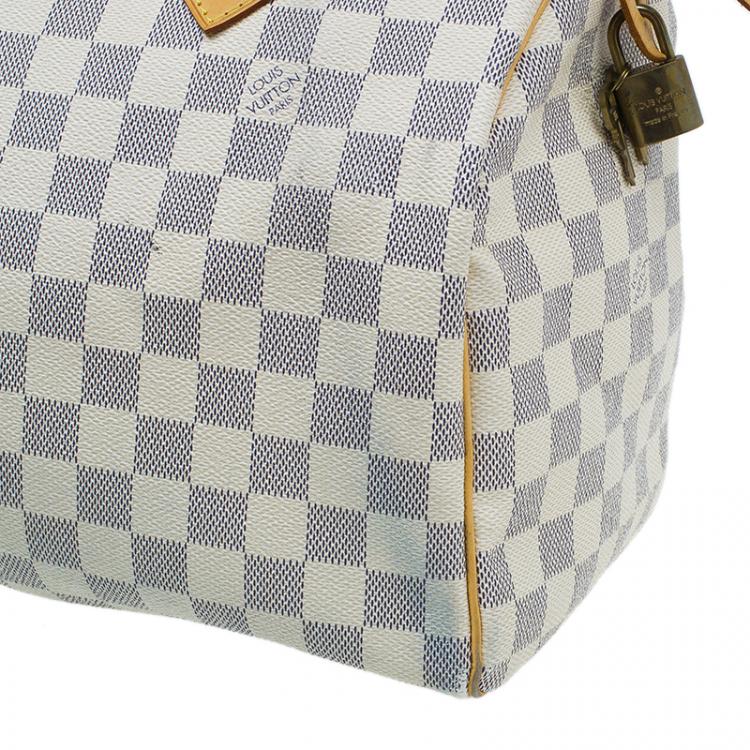مملوكة مسبقًا Louis Vuitton Damier Azur Canvas Speedy 30 Bag