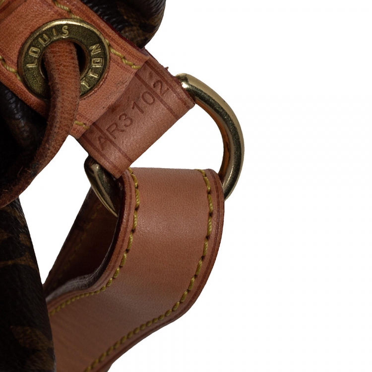 Pre Owned Louis Vuitton Brown/Tan Coated Canvas And Leather NOÉ Bucket Bag