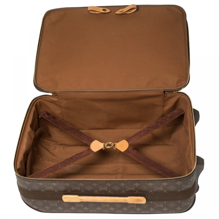 Pre Owned Louis Vuitton Monogram Canvas Pegase Light 55 Luggage