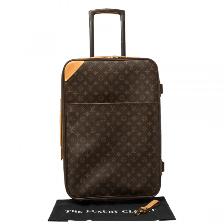 Pre Owned Louis Vuitton Monogram Canvas Pegase Light 55 Luggage