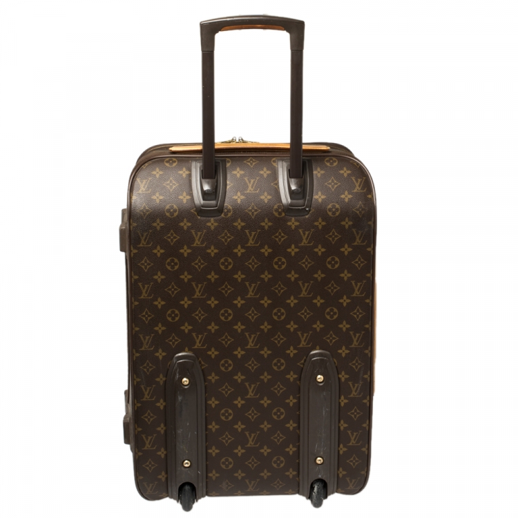 Pre Owned Louis Vuitton Monogram Canvas Pegase Light 55 Luggage