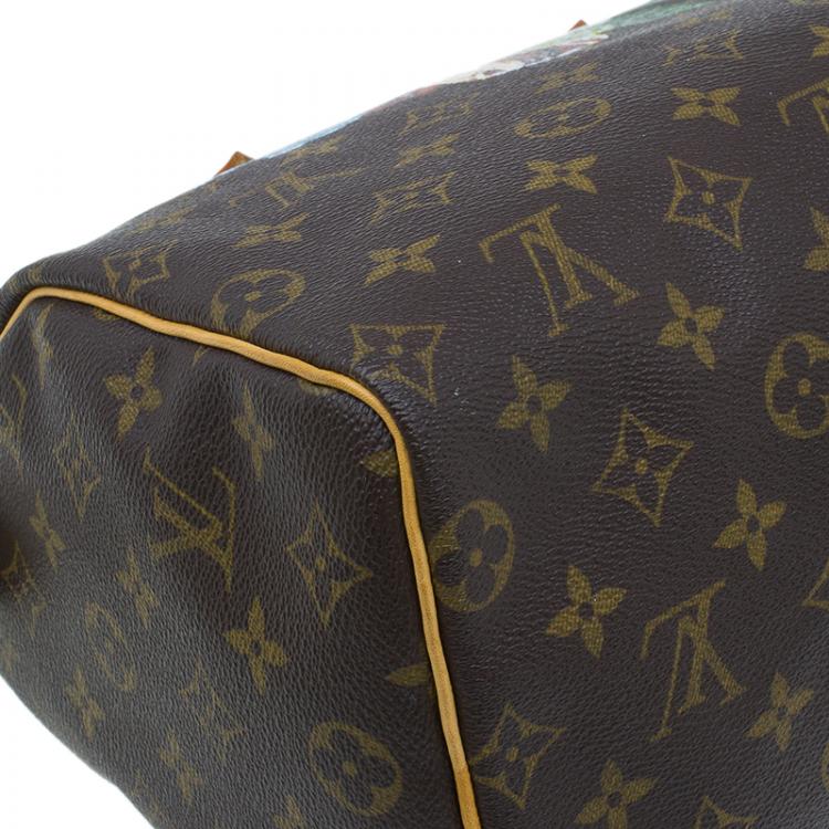 مملوكة مسبقًا Louis Vuitton Monogram Canvas Hand Paint Speedy 25 Bag