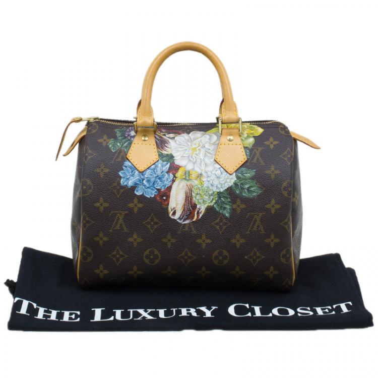 مملوكة مسبقًا Louis Vuitton Monogram Canvas Hand Paint Speedy 25 Bag