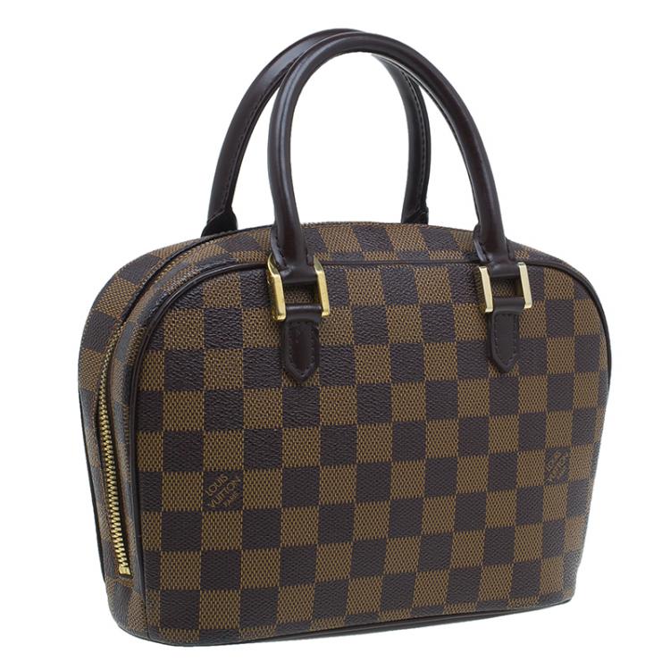 Pre Owned Louis Vuitton Damier Ebene Canvas Mini Sarria Satchel Bag