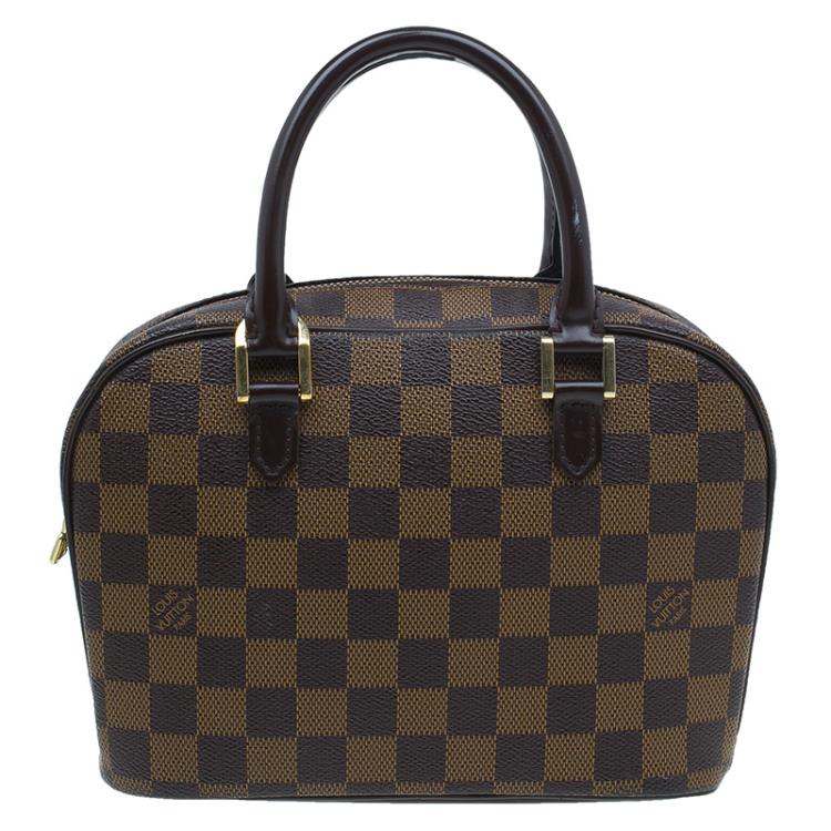 Pre Owned Louis Vuitton Damier Ebene Canvas Mini Sarria Satchel Bag