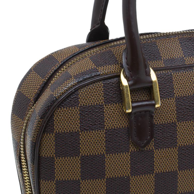 Pre Owned Louis Vuitton Damier Ebene Canvas Mini Sarria Satchel Bag