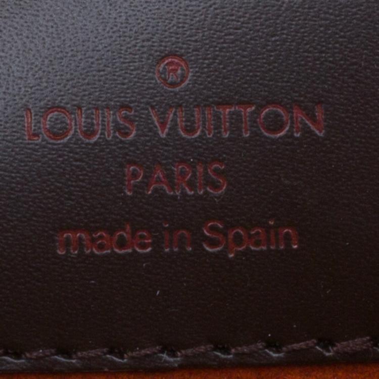 Pre Owned Louis Vuitton Damier Ebene Canvas Mini Sarria Satchel Bag