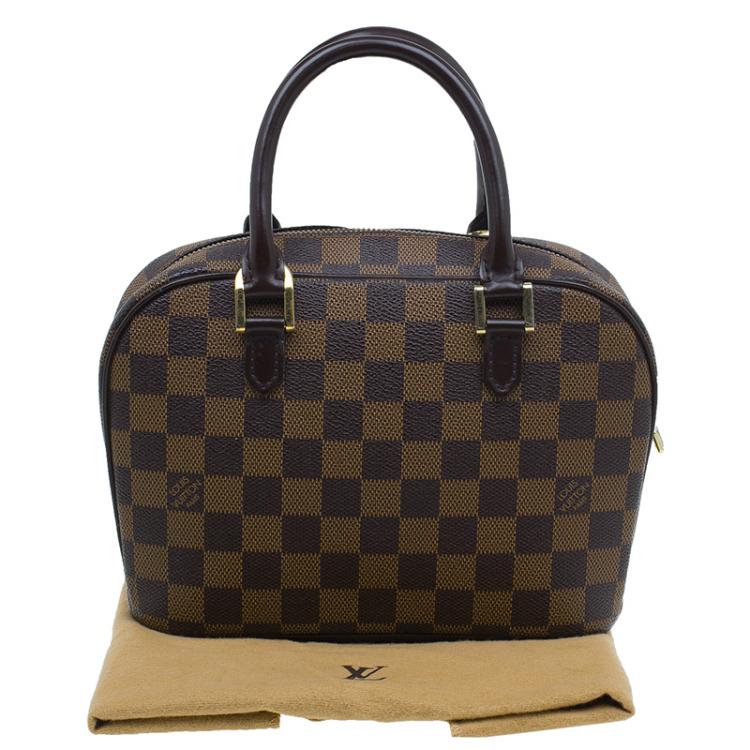 Pre Owned Louis Vuitton Damier Ebene Canvas Mini Sarria Satchel Bag