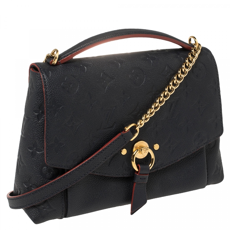 Pre Owned Louis Vuitton Marine Rouge Monogram Empreinte Leather Blanche BB Bag