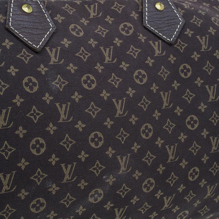 Pre Owned Louis Vuitton Monogram Canvas Mini Lin Speedy 30