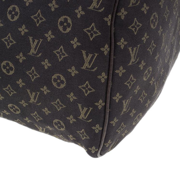 Pre Owned Louis Vuitton Monogram Canvas Mini Lin Speedy 30