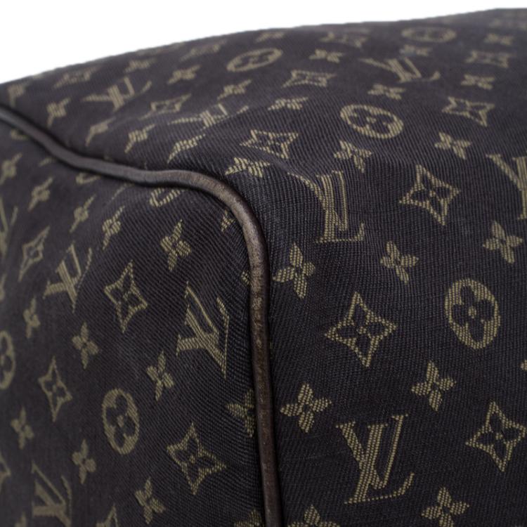 Pre Owned Louis Vuitton Monogram Canvas Mini Lin Speedy 30