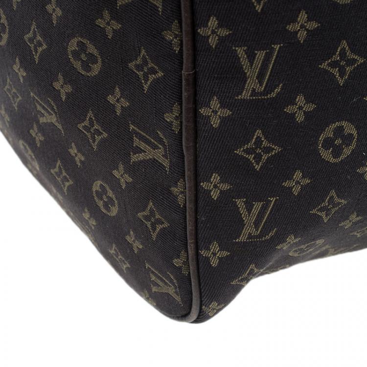 Pre Owned Louis Vuitton Monogram Canvas Mini Lin Speedy 30