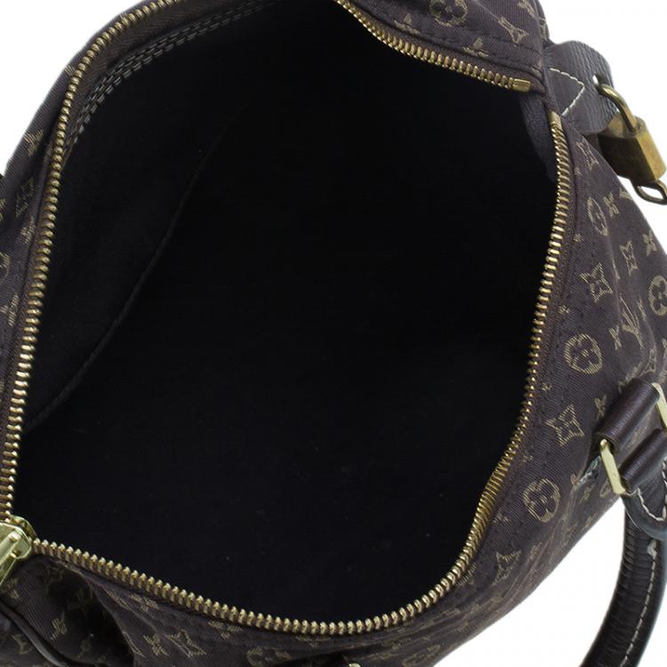 Pre Owned Louis Vuitton Monogram Canvas Mini Lin Speedy 30