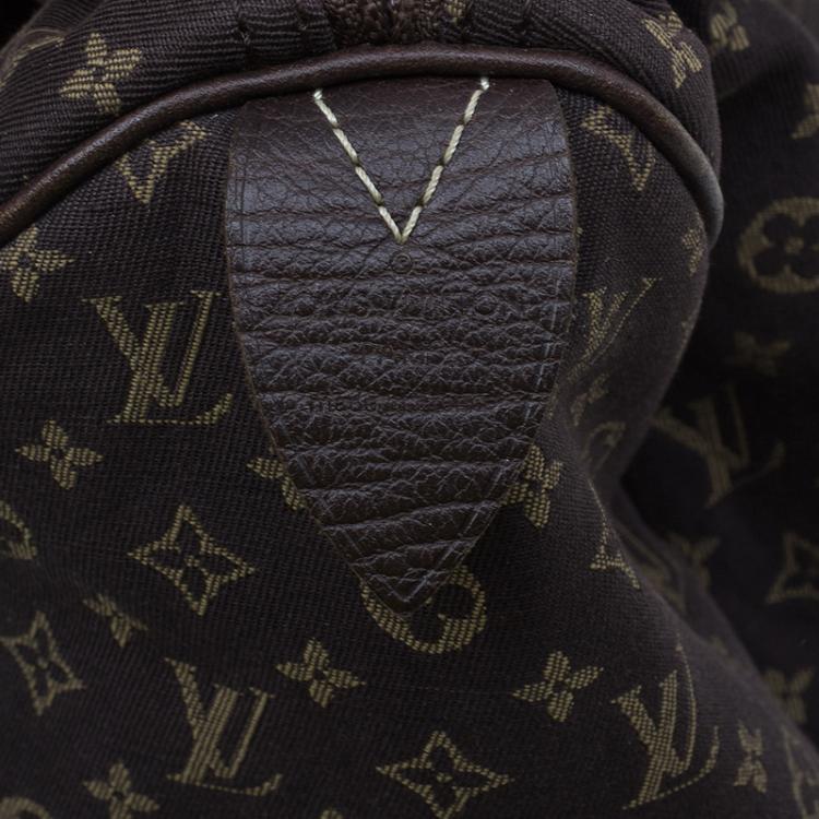 Pre Owned Louis Vuitton Monogram Canvas Mini Lin Speedy 30