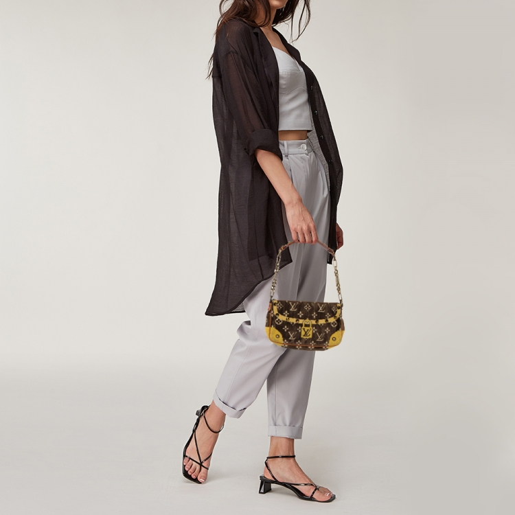 Louis Vuitton Monogram Terry Cloth Pochette Trompe L'oeil Bag