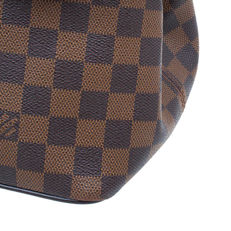 Pre Owned Louis Vuitton Damier Ebene Canvas Bergamo Satchel MM Bag