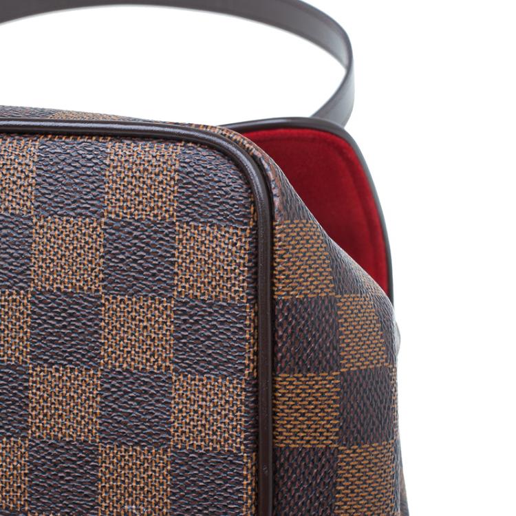 Pre Owned Louis Vuitton Damier Ebene Canvas Bergamo Satchel MM Bag