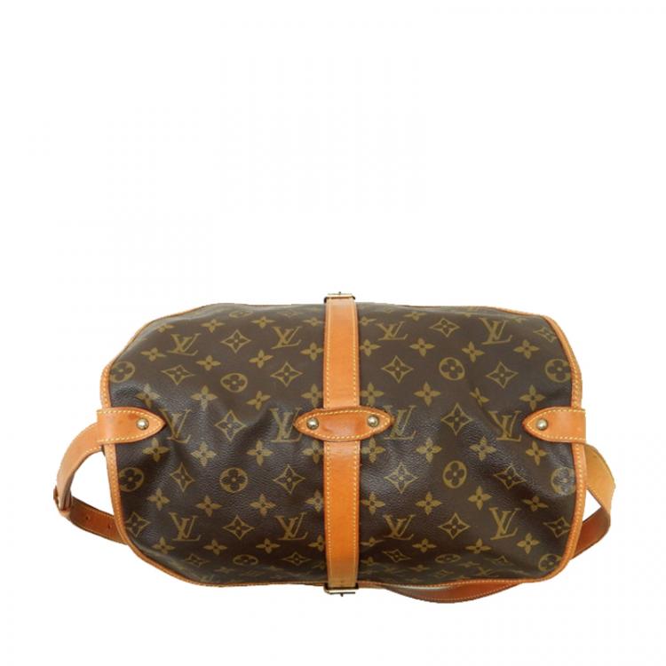 Pre Owned Louis Vuitton Monogram Canvas Messenger Saumur 35