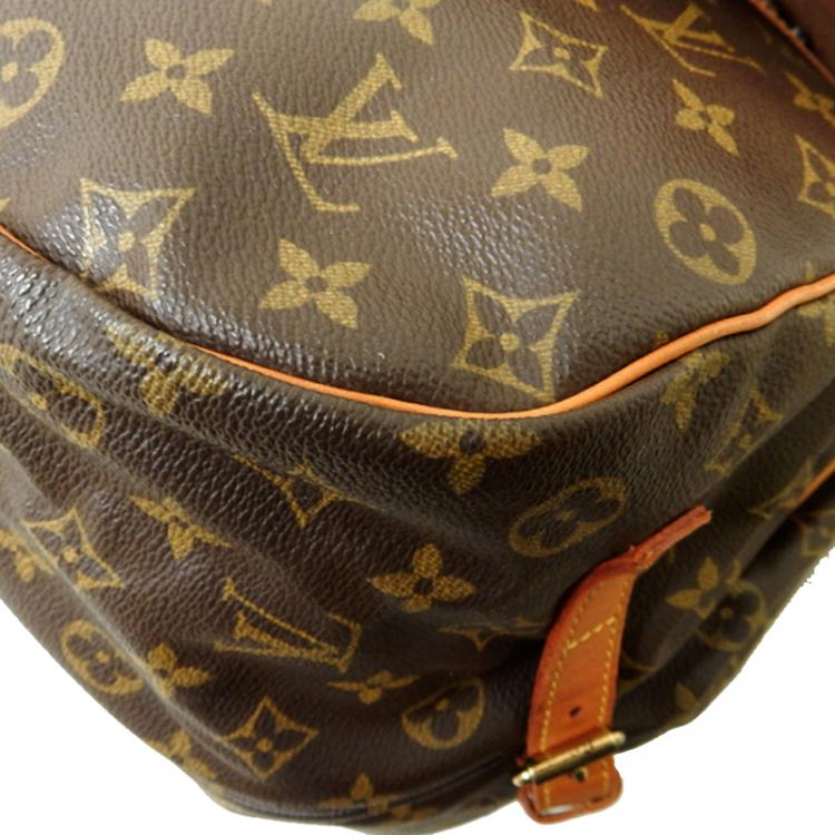Pre Owned Louis Vuitton Monogram Canvas Messenger Saumur 35
