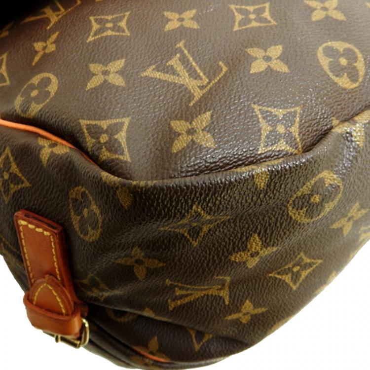 Pre Owned Louis Vuitton Monogram Canvas Messenger Saumur 35