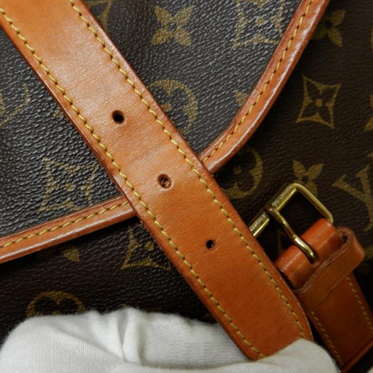 Pre Owned Louis Vuitton Monogram Canvas Messenger Saumur 35