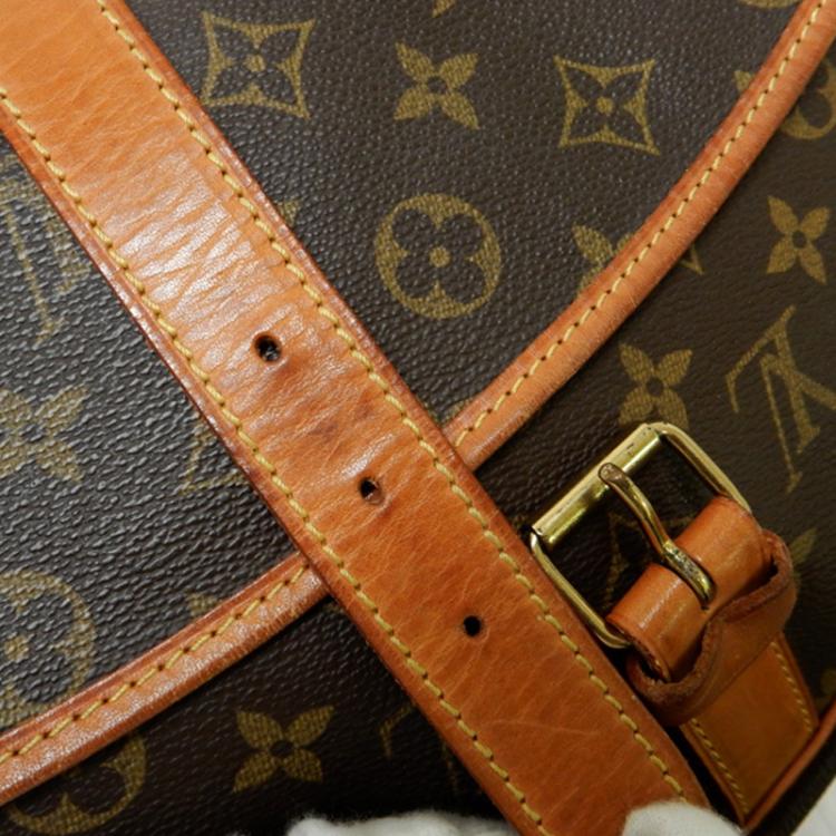 Pre Owned Louis Vuitton Monogram Canvas Messenger Saumur 35