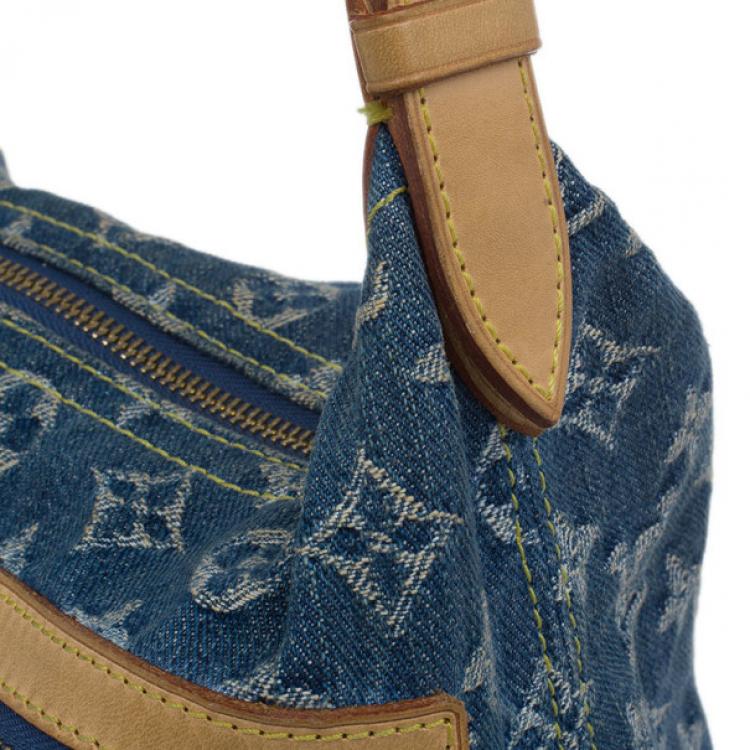 Pre Owned Louis Vuitton Denim Monogram Baggy PM