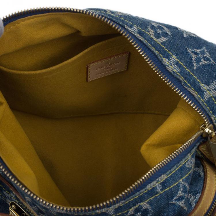 Pre Owned Louis Vuitton Denim Monogram Baggy PM