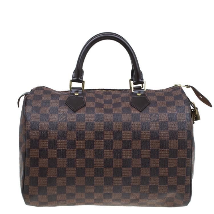 Pre Owned Louis Vuitton Damier Ebene Canvas Speedy 30