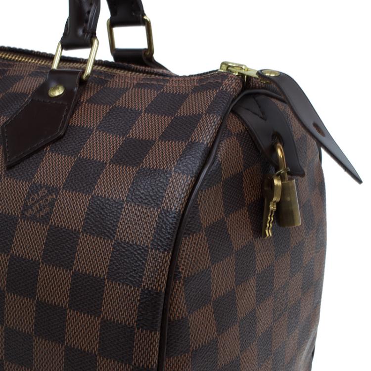 Pre Owned Louis Vuitton Damier Ebene Canvas Speedy 30