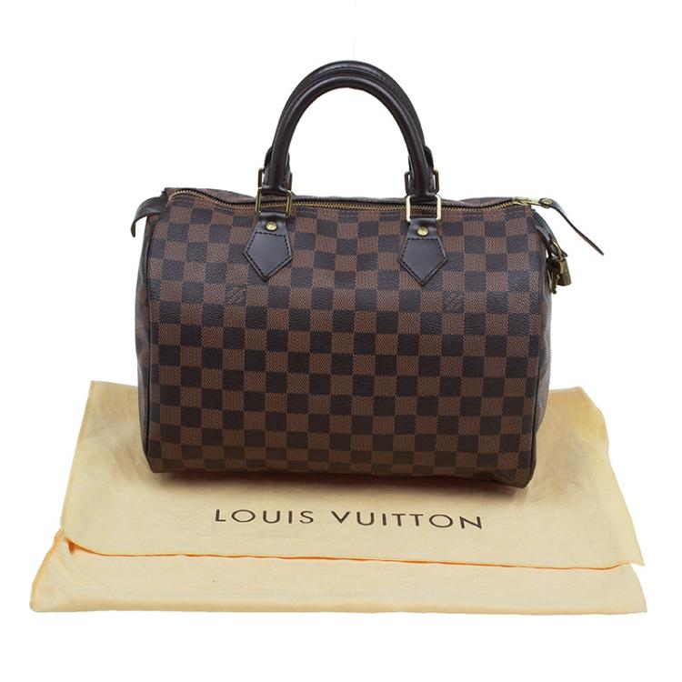 Pre Owned Louis Vuitton Damier Ebene Canvas Speedy 30