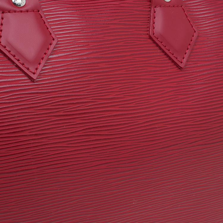 Pre Owned Louis Vuitton Red Epi Leather Speedy 25