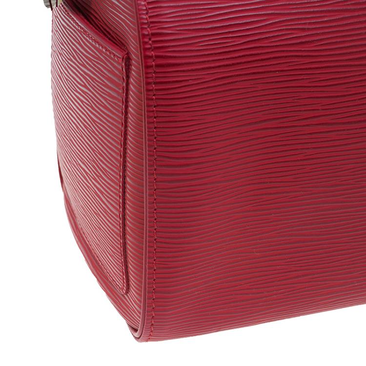 Pre Owned Louis Vuitton Red Epi Leather Speedy 25