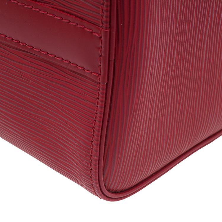 Pre Owned Louis Vuitton Red Epi Leather Speedy 25