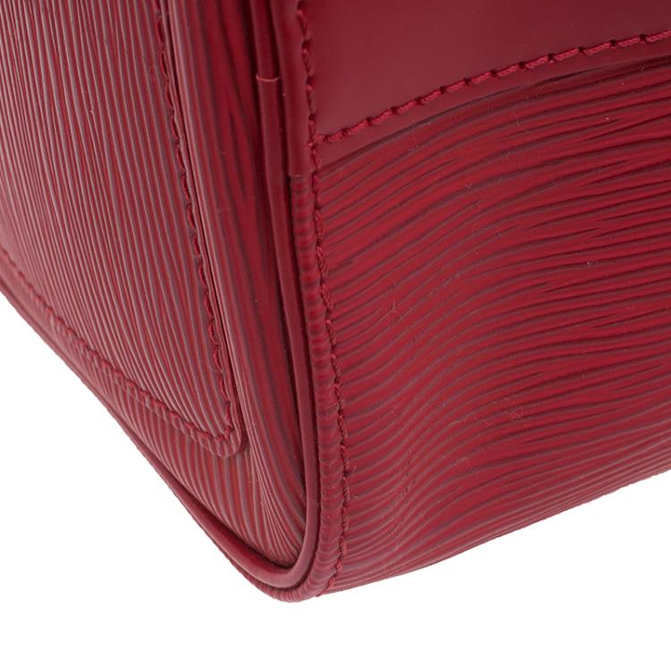 Pre Owned Louis Vuitton Red Epi Leather Speedy 25