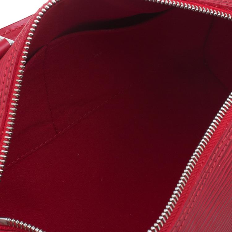 Pre Owned Louis Vuitton Red Epi Leather Speedy 25